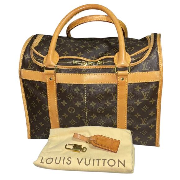 Louis Vuitton VTG Monogram Sac Chasseur Travel  Bag W/ Key, Padlock, Dust bag - Picture 1 of 16